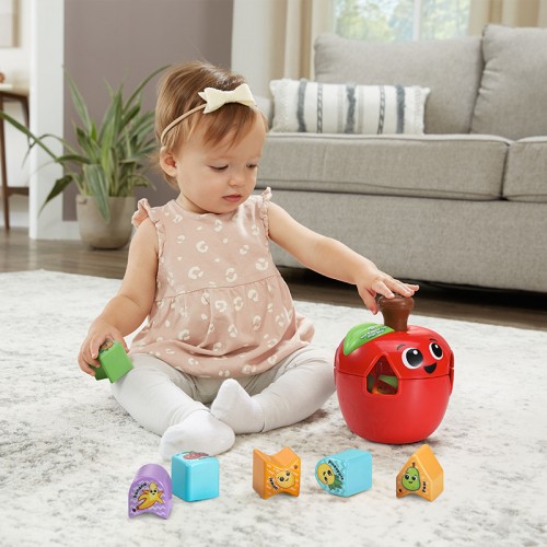 LeapFrog Spin and Change Apple Shape Sorter | Shape Sorter Toy | Baby Toy | Learning Toy | Early Learning Toy | 18 Months+
